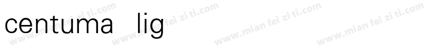 centuma light字体转换